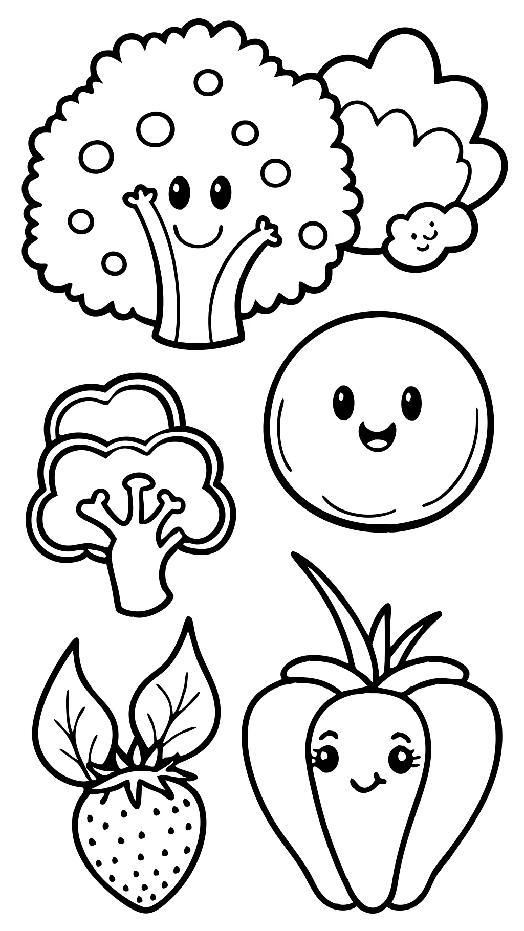 veggie coloring pages